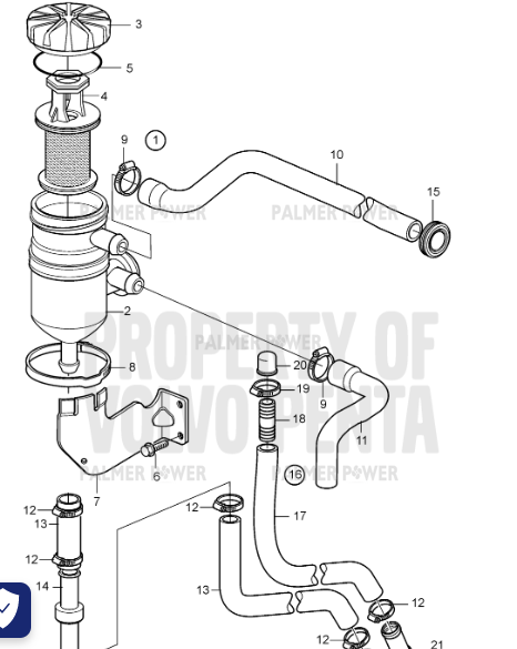 Order VOLVO PENTA 3584144 Filter