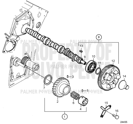 Order VOLVO PENTA 3586433 Camshaft