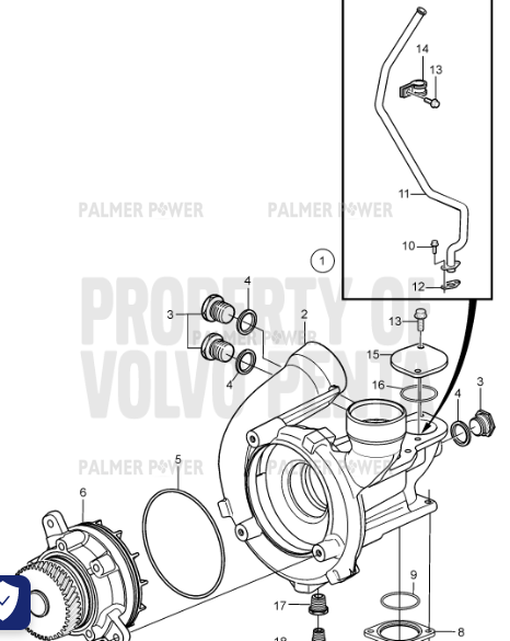 Order VOLVO PENTA 3589037 Pressure Pipe