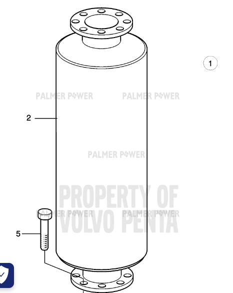 Order VOLVO PENTA 3594402 Silencer