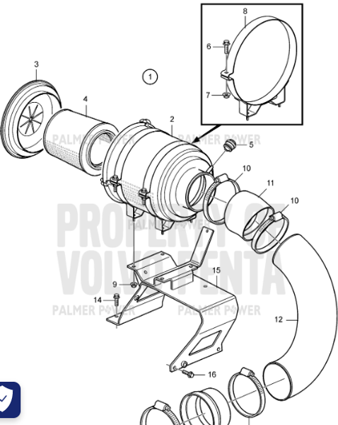 Order VOLVO PENTA 3594771 Clamp