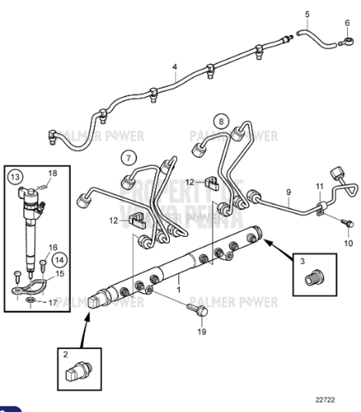Order VOLVO PENTA 3801259 Injector