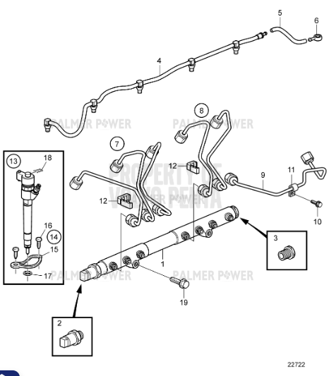 Order VOLVO PENTA 3801260 Injector