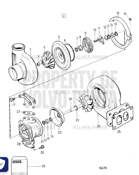 Order VOLVO PENTA 3802093 Turbocharger