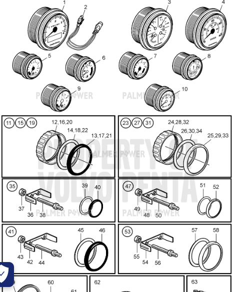 Order VOLVO PENTA 3807513 Speedometer