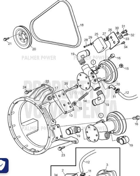 Order VOLVO PENTA 3809196 Belt Tensioner