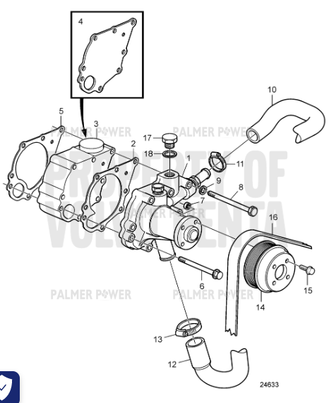 Order VOLVO PENTA 3818594 Hose
