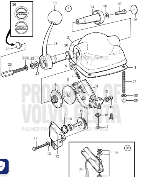 Order VOLVO PENTA 3818851 Microswitch