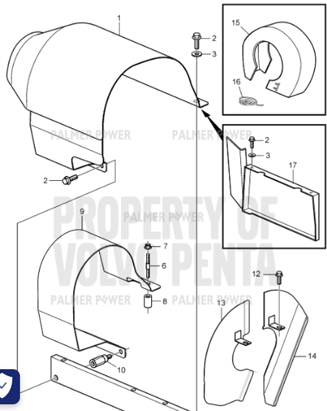 Order VOLVO PENTA 3818865 Brace