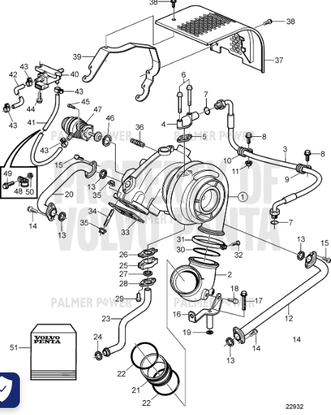 Order VOLVO PENTA 3818873 Heat Shield