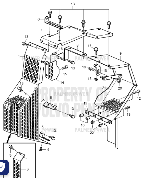 Order VOLVO PENTA 3818878 Protecting Screen