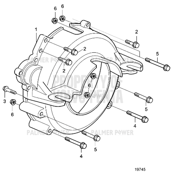 Order VOLVO PENTA 3819497 Flywheel Housing