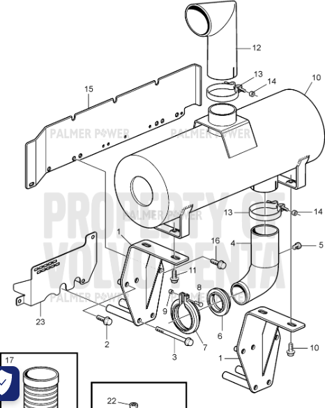 Order VOLVO PENTA 3819614 Silencer