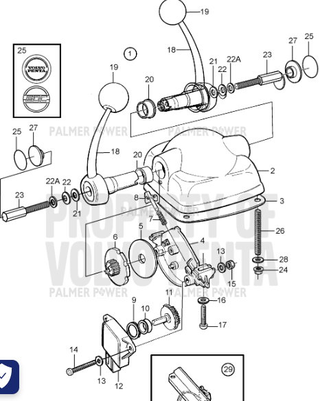 Order VOLVO PENTA 3819900 Control | Black