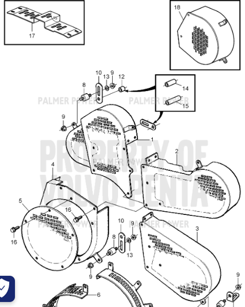 Order VOLVO PENTA 3826287 Protecting Casing