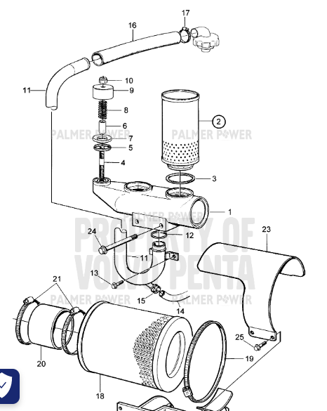 Order VOLVO PENTA 3826460 Breather Pipe