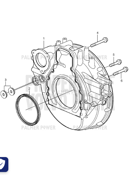 Order VOLVO PENTA 3827078 Flywheel Housing