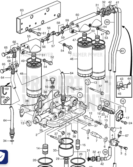 Order VOLVO PENTA 3827414 Hose
