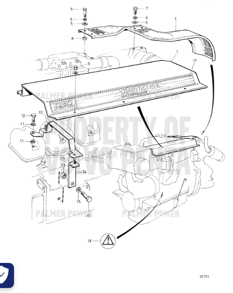 Order VOLVO PENTA 3828901 Bracket