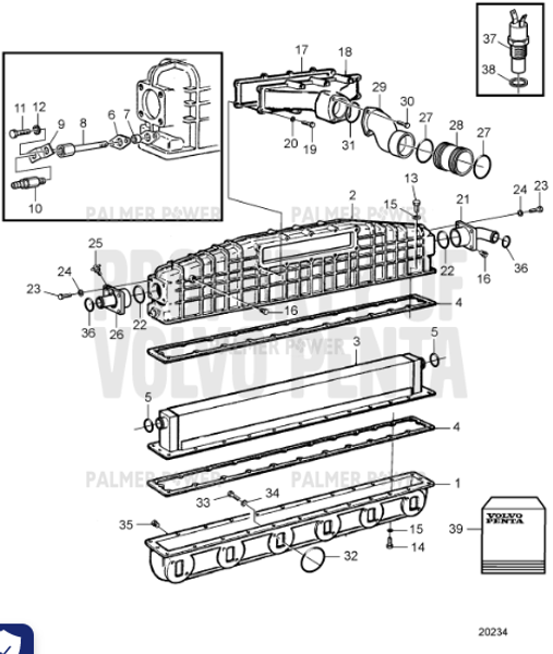 Order VOLVO PENTA 3829737 Flange