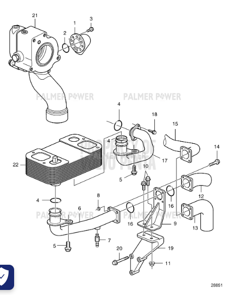 Order VOLVO PENTA 3830521 Coolant Pipe