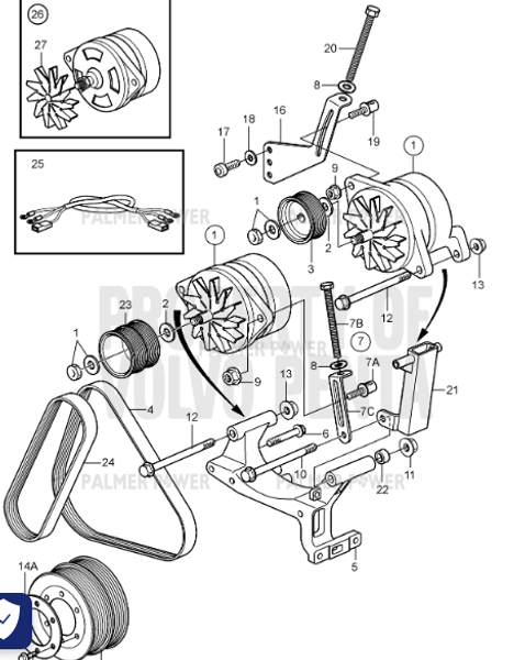 Order VOLVO PENTA 3830527 Pulley