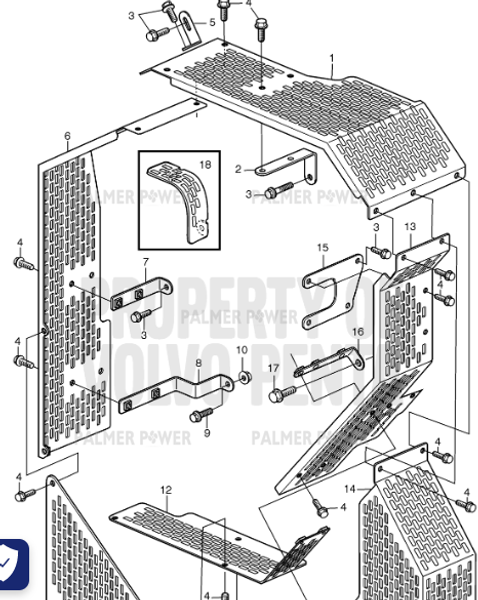 Order VOLVO PENTA 3830765 Belt Protector