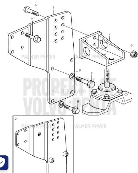 Order VOLVO PENTA 3831500 Bracket | Right