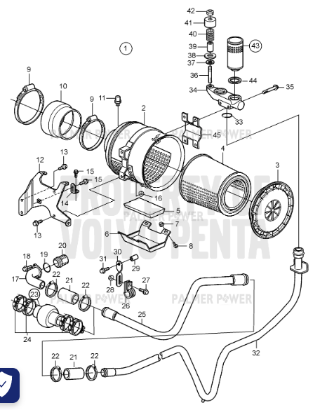 Order VOLVO PENTA 3832950 Tube