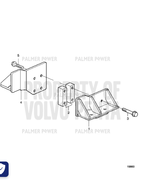 Order VOLVO PENTA 3836187 Bracket