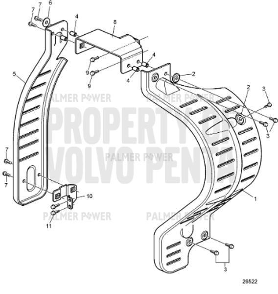 Order VOLVO PENTA 3838160 Bracket