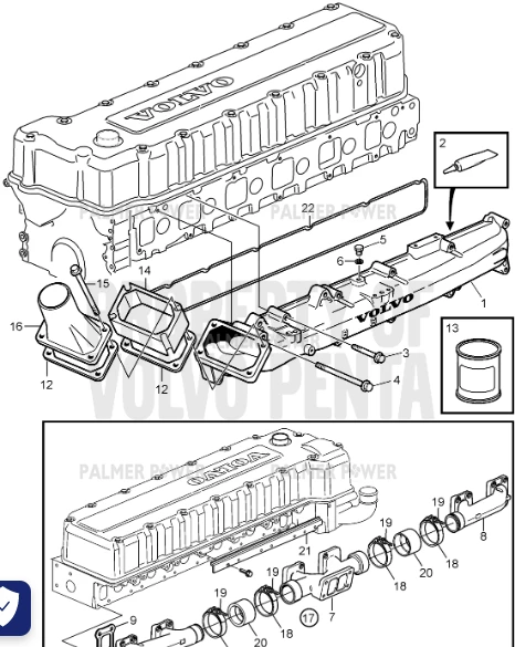 Order VOLVO PENTA 3838248 Exhaust Manifold