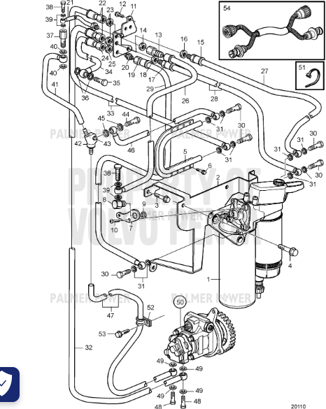 Order VOLVO PENTA 3838376 Fuel Pipe