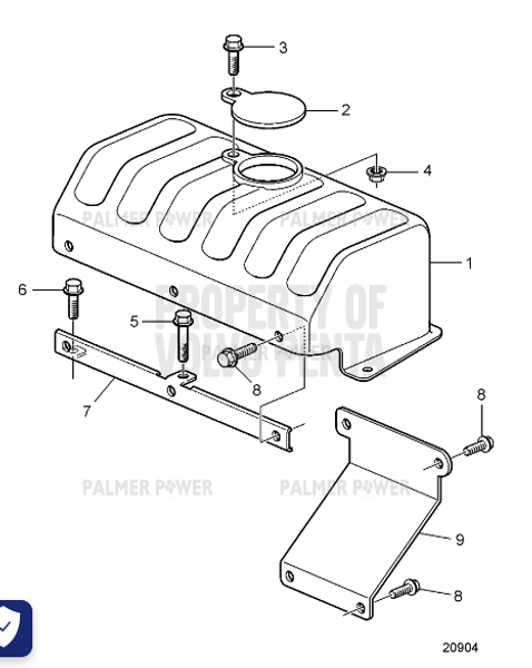 Order VOLVO PENTA 3838877 Bracket