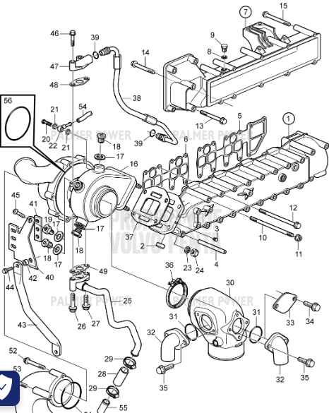 Order VOLVO PENTA 3841197 Exhaust Manifold
