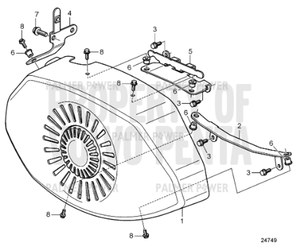 Order VOLVO PENTA 3841347 Belt Protector