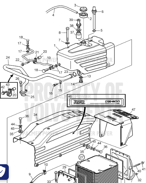 Order VOLVO PENTA 3843412 Heat Shield