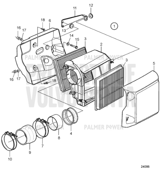 Order VOLVO PENTA 3847923 Back-Up Ring