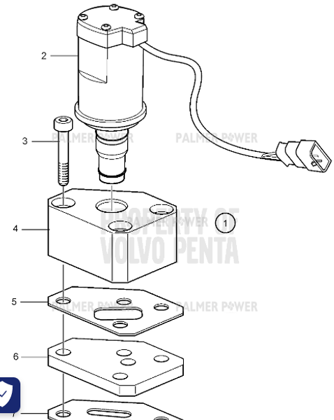 Order VOLVO PENTA 3883408 Slip Valve