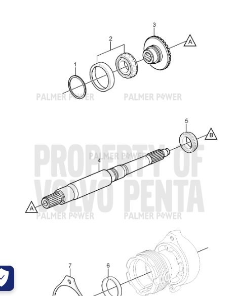 Order VOLVO PENTA 3883619 Gear Set