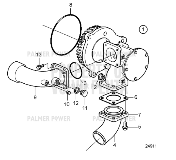 Order VOLVO PENTA 3883781 Pipe
