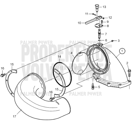 Order VOLVO PENTA 3885286 Flange