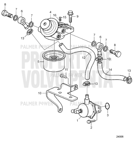 Order VOLVO PENTA 3886416 Banjo Nipple