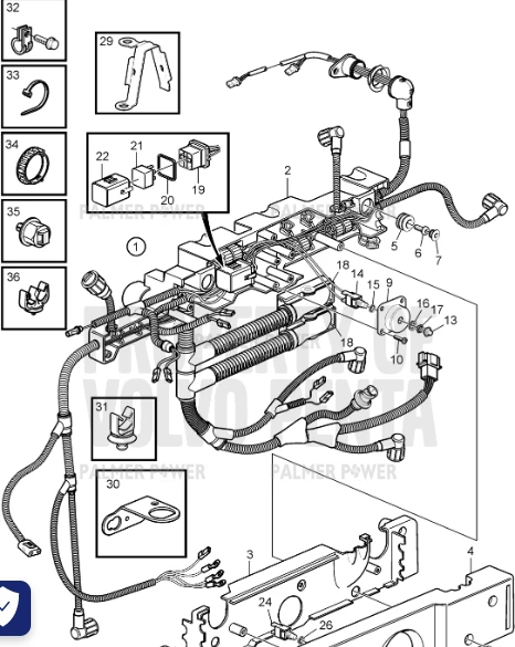 Order VOLVO PENTA 3887151 Wiring Harness Module