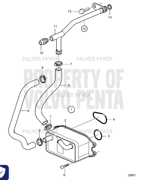 Order VOLVO PENTA 3888133 Oil Cooler Kit