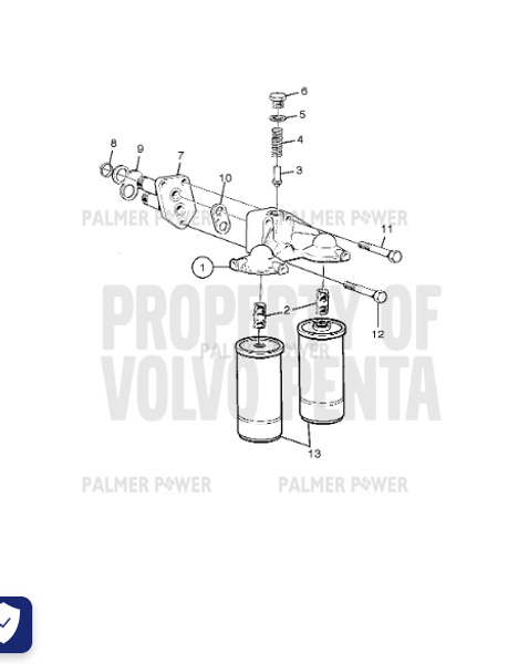Order VOLVO PENTA 469906 Intermediate Plate