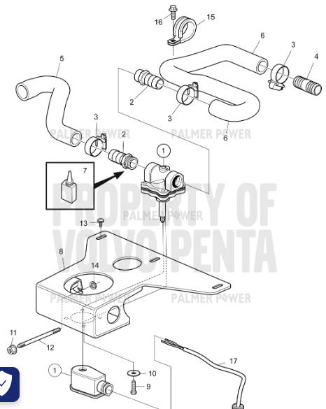 Order VOLVO PENTA 60113322 Washer