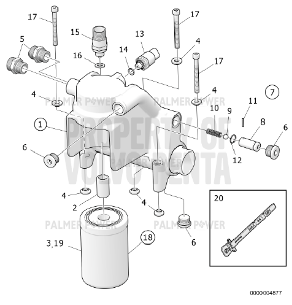 Order VOLVO PENTA 60113662 Hex. Socket Screw