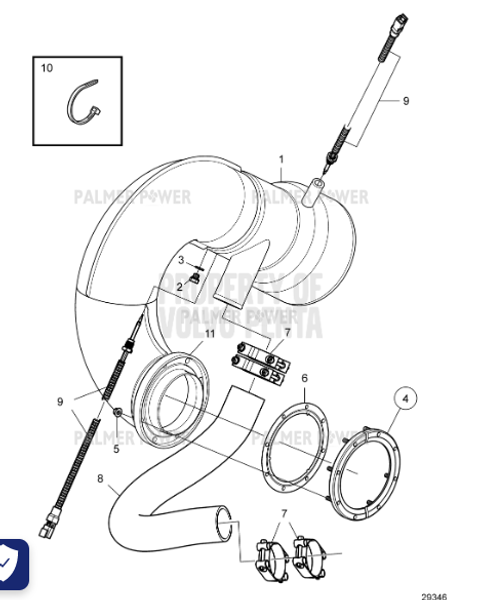 Order VOLVO PENTA 23879231 Exhaust Riser