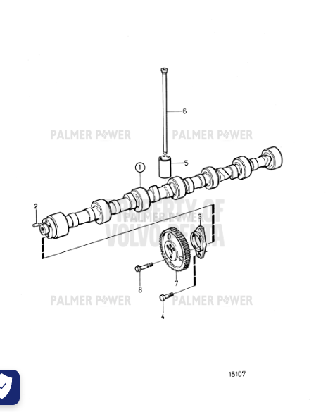 Order VOLVO PENTA 8192784 Camshaft